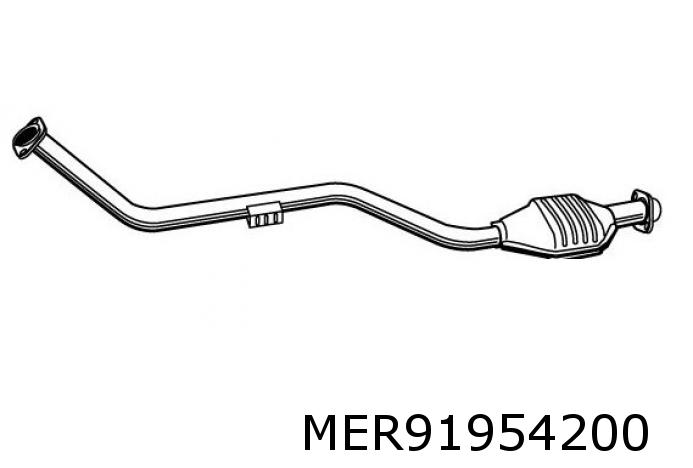 W202 -6/95 (C200 Cdi) Katalysator 105810