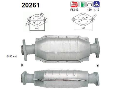 Escort V RS2000 (2.0i-16V) katalysator 2wd 1046135