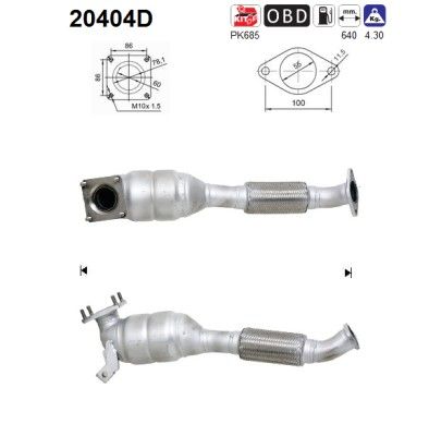 Focus I 05/01-05/04 (1.8TDCi) katalysator 1320536