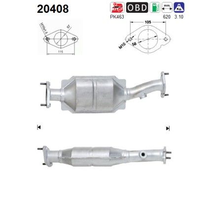 Mondeo -11/03 (1.8i-16V/2.0i-16V) katalysator 1130570