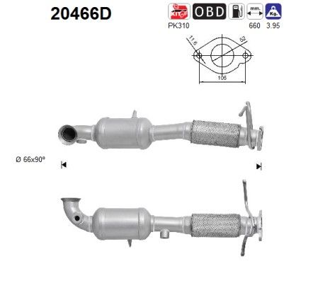 Kuga (2.0TDCi) 03/08- katalysator 1693625