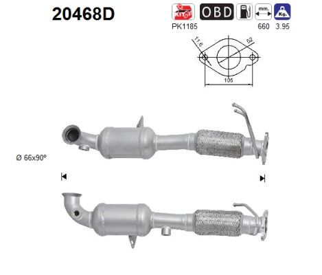 Kuga ll (2.0TDCi) 03/13- katalysator 1787292