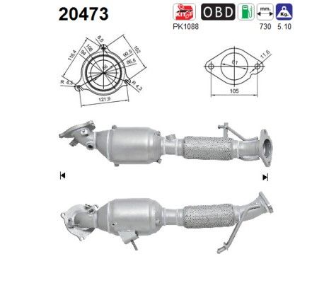 Galaxy/Mondeo/S-Max (1.6EcoBoost) 11/10- katalysator 1786866
