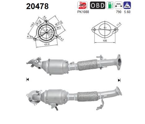 Galaxy/S-Max (1.5EcoBoost) 01/15- katalysator 1888844