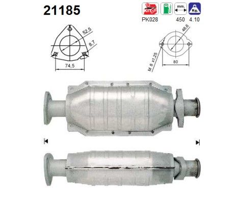 Astra F (1.4i/1.6i) 09/91-  katalysator 855177