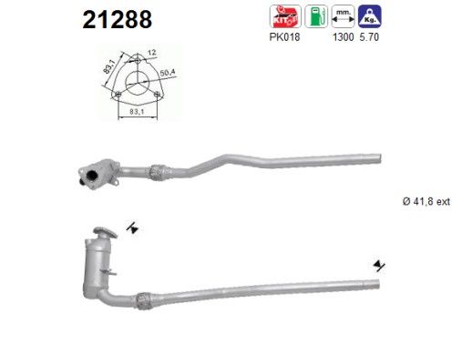Corsa B (1.0i-12V) katalysator 93181908