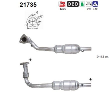 Astra G / Zafira  (2.2i-16V) katalysator 854137