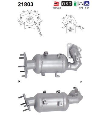 Demper katalysator 55499022