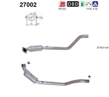 S-type -1/04 (3.0i-V6) linker katalysator XR81127