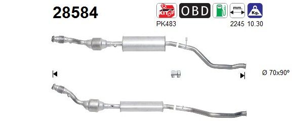 Uitl.pijp voor 1705QC