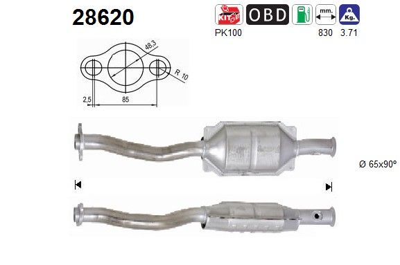 Demper katalysator 1731P3