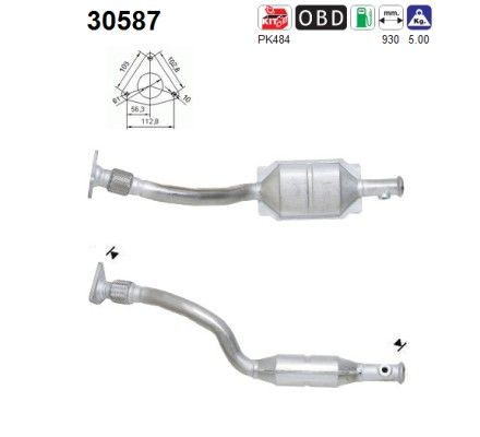 Laguna (1.6i-16V/1.8i-16V) achterste katalysator 7700435639