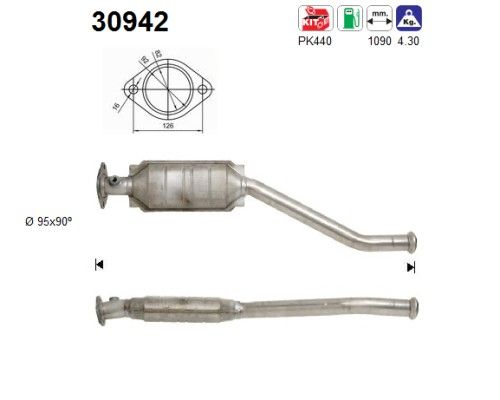 Espace III 5/98- (3.0-V6 140Kw) katalysator 6025309206