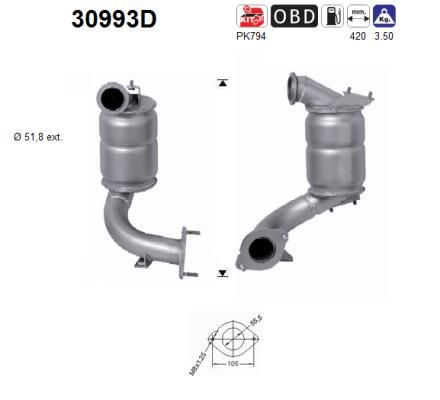 Laguna (1.9DCi) katalysator 8200454328