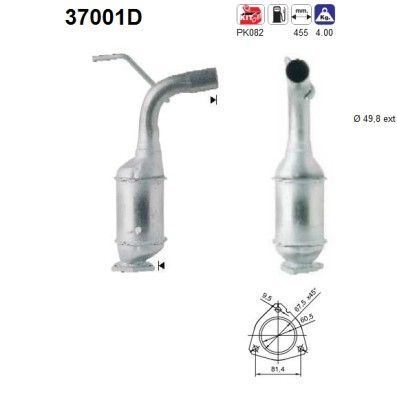 Transporter T4 10/92-12/95 (1.9TD ABL) katalysator 028131701AX