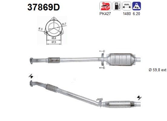 AS 37869D Katalysator