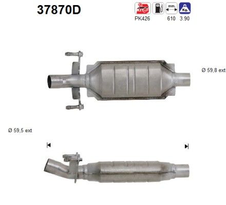 LT 28/35 -8/00 (2.5 APA, AHD, ANJ) katalysator 2D0131701FX