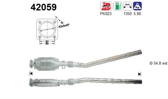 100 / A6 (2.0-16V / 2.3) katalysator 443131702BX