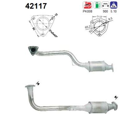 100 (2.6-V6/2.8-V6) / A6 (2.6-V6/2.8-V6) rechter katalysator 4A0253058CV