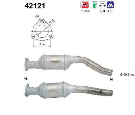 A4 3/95-9/96 (1.6) katalysator 8D0131089X