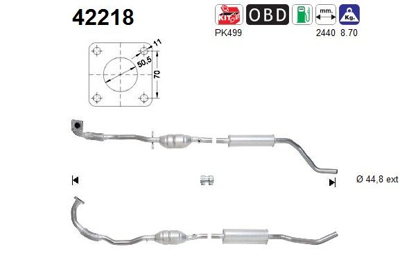 E:uitlaatdemper erp am 8Z0253057X