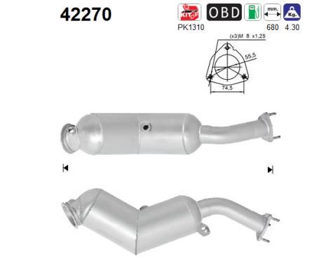 A4 / A5 (1.4TFSi) 08/15-07/18 katalysator 8W0254252FX