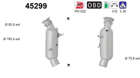535i / 640i / 740i / X5 (3.0i) -07/13 katalysator 18407645241