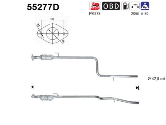 Doblo (1.9D) 03/01- katalysator 46833445