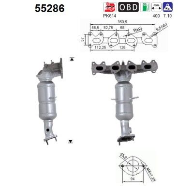 Stilo (1.6i-16V) katalysator 46808744