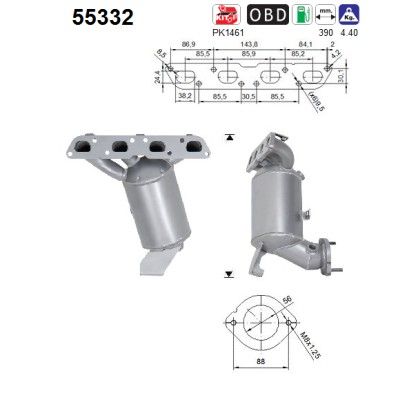 Catalit silencer 51942155