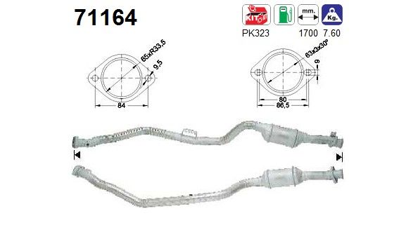 W210 -97 (E420) linker katalysator 2104904219