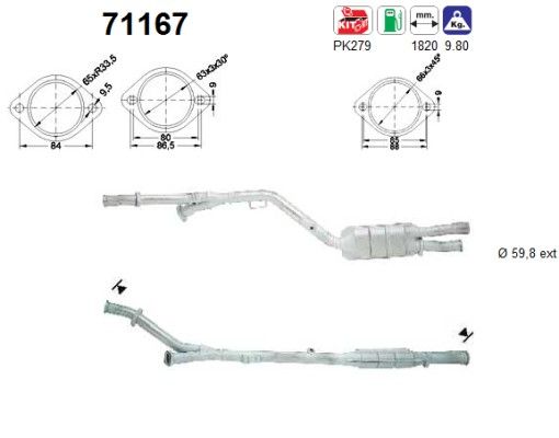 W140 (S400/S420 Coupe/S500) katalysator 1404900319