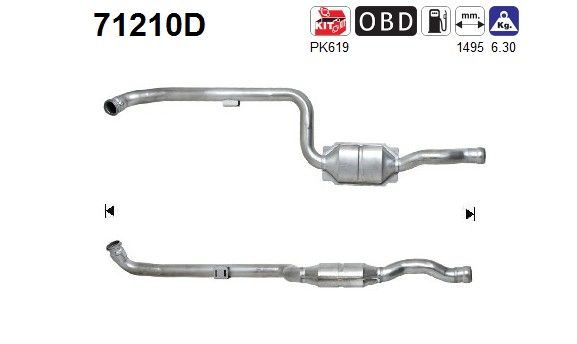 W211 (E200CDi/E220CDi) achterste katalysator 2114900219