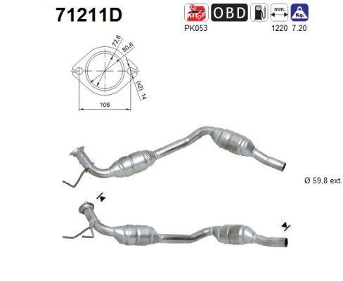 AS 71211D Katalysator