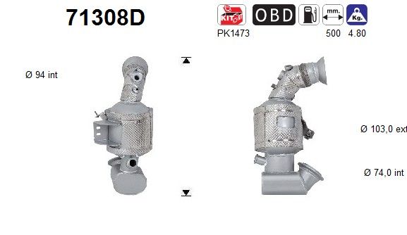 AS 71308D Katalysator
