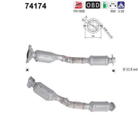 Qashqai 11/1-04/14 (1.6i Automaat) Katalysator 20010BB90A