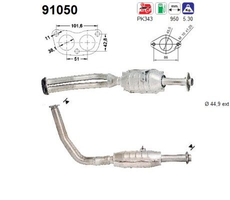 Vitara -7/91 (1.6i 4x4) katalysator 1415061A13