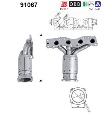 Swift III (1.3i-16V/1.5i-16V) katalysator 1411062J02H02