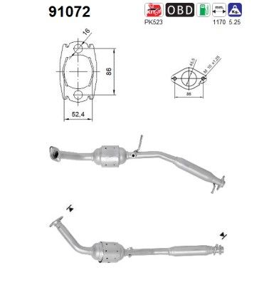 Jimny (1.3i-16V) -12/10  katalysator achterzijde 1419073J32H02