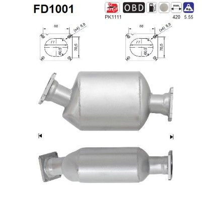 525D / 530D / 730LD / X5 (2.5D / 3.0D) 05/03- roetflter cordieriet 18307792065
