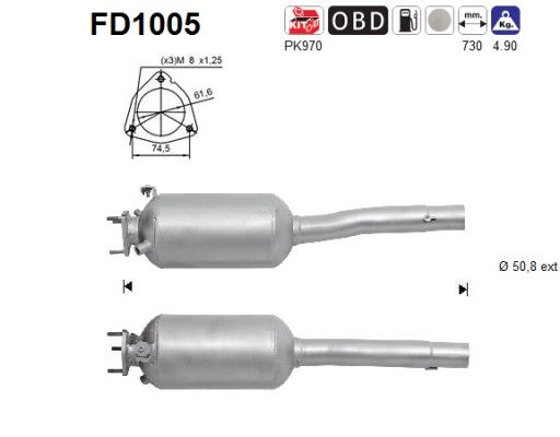 Doblo (1.3JTd) 10/05-01/10 roetfilter cordieriet (e4) 51793067