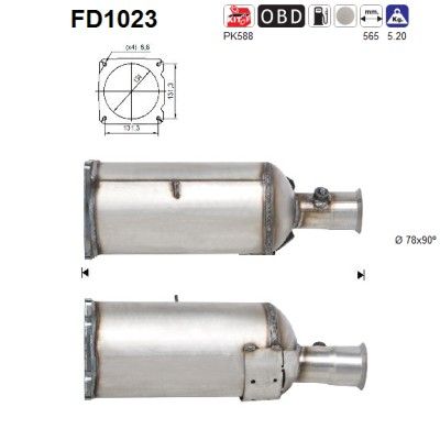 Roetfilter octo square 1731VC