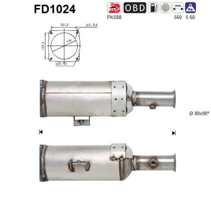 Roetfilter octo square 1731LN