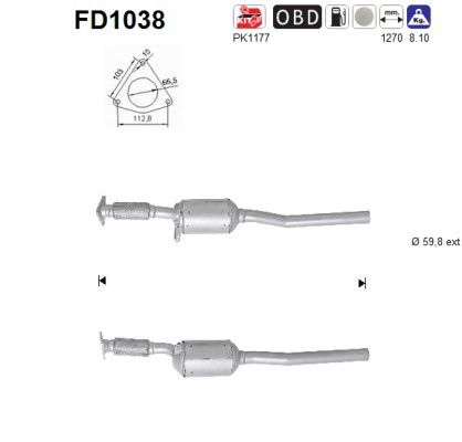 Roetfilter renault laguna 2.0td dci 203004632R