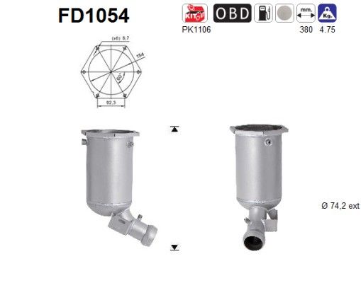 E220 (2.1 CDi) 04/06- roetfilter cordieriet 2114901692