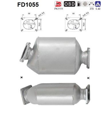 520D / X3 (E60 / E61 / E83) (2.0D) 01/07- roetfilter cordieriet 18303423936
