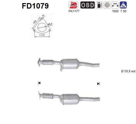 Roetfilter renault latitude 2.0td dci 200105085R