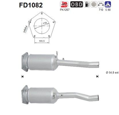 Sharan / Alhambra (2.0TDi) 11/05- roetfilter cordieriet 7M3254800C