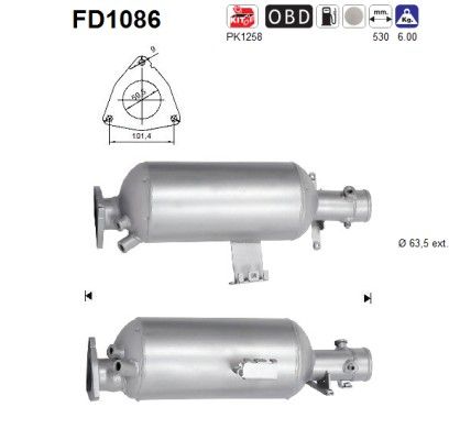 Roetfilter land rover discovery 3.0td LR056206