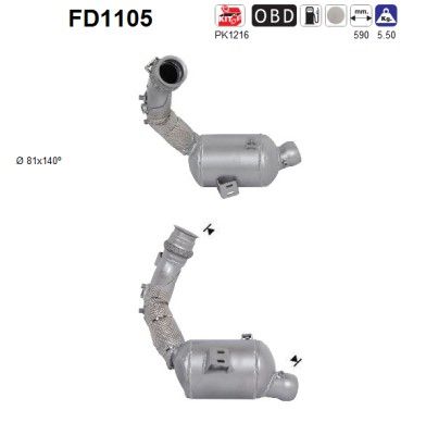 C320 / C350 CDi (4-Matic) -01/14 Roetfilter Corderiet 2044902292